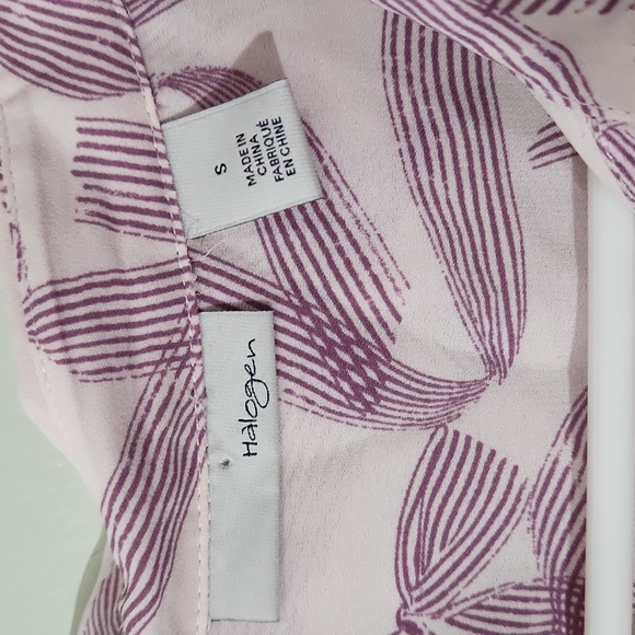 Halogen Purple Bows Button Down Shirt - Picture 4 of 5